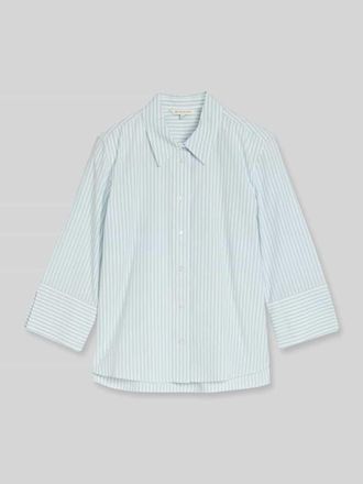 Tom Tailor Regular Fit Hemdbluse aus Lyocell-Baumwoll-Mix in Mint, Gr&ouml;&szlig;e 34