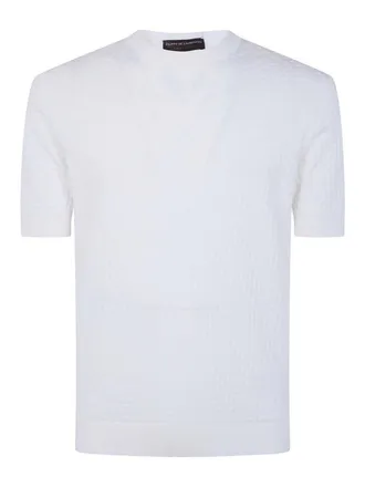 FILIPPO DE LAURENTIIS Short Sleeves Round Neck Sweater