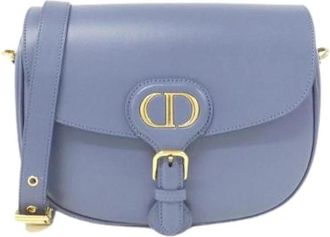Dior Pre-owned Bobby Medium Calfskin Shoulder Bag - Dames - Vintage Schoudertas - Blauw - ONE Size - Leer - Vintage