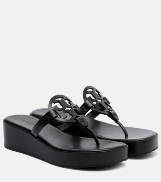 Tory Burch Sandalias con plataforma Miller de piel
