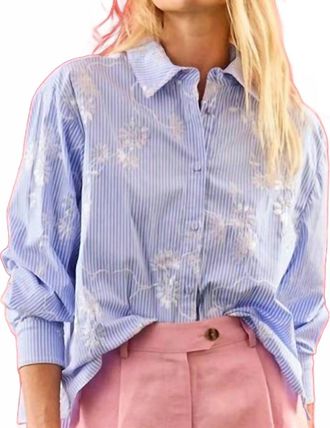Hunter Bell Hudson Shirt In Sullivan Stripe