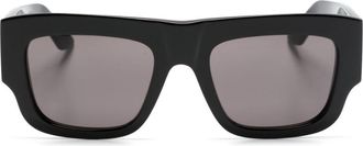 Alexander McQueen Eyewear Black Bold Square-Frame Sunglasses - Mens - Acetate
