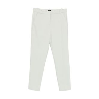 Pinko Cropped Trousers, female, White, Size: S Cropped Trousers