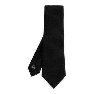 Giorgio Armani Ties, male, Black, Size: ONE SIZE Pure Silk Tie