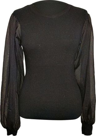 Ulla Johnson Sabrina Pullover in Black Wool