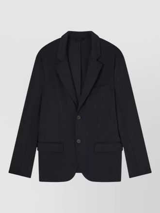 Emporio Armani nylon blazer single breasted notch lapel