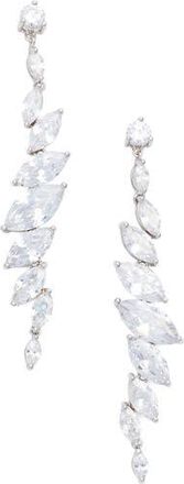 Kenneth Jay Lane Crystal Drop Earrings in Clear Silver at Nordstrom Rack