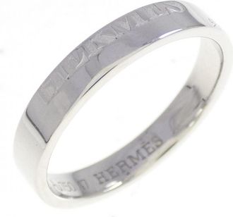 Herm&egrave;s White Gold White Gold (18K) Band Ring (Pre-Owned)