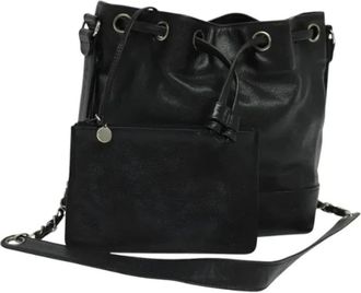 Chanel Pre-owned Cuero bolsos-chanel - Pre-owned - Mujer - Negro - ONE SIZE
