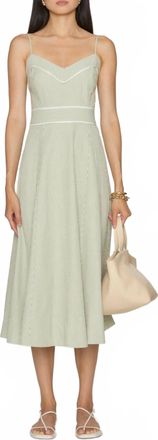 Veronica Beard Janis Midi Dress In Lime