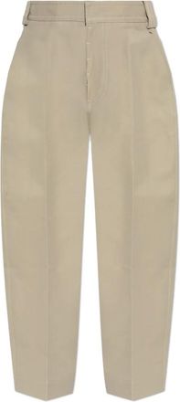 Ami Loose-fit broek - Heren - Nette broeken - Beige - L - Katoen - Broeken