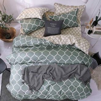 OEM Funda N&oacute;rdica De Microfibra De 200x200 Cm - 2 Fundas De Almohada De 50x75 Cm - Cierre De Cremallera - Verde Oscuro, Estilo N&oacute;rdico