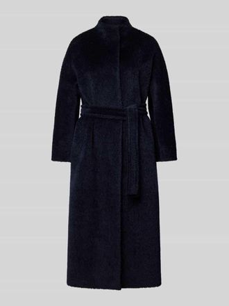 Max Mara Wollmantel aus Alpaka-Mix Modell FERITO in Marine, Gr&ouml;&szlig;e 36
