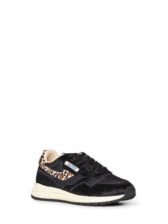 Autry Womens Sneakers Reelwind Low Black Nylon Trainers