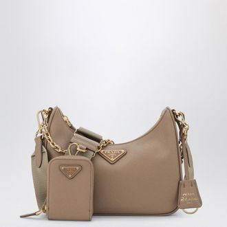 Prada Re-Edition 2005 bag in cameo beige leather