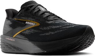 Brooks Launch 11 Running Shoe in Black/Grey/Gold at Nordstrom, Size 12.5