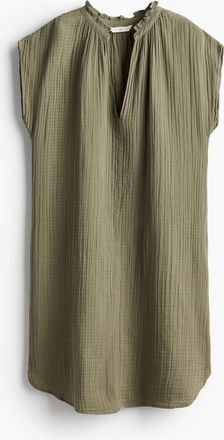 H&M Kleid aus Musselin - Green