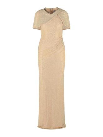 Self Portrait Nude Polyester Dress