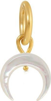 Kozakh Small Mother-of-Pearl Crescent Moon Charm in Gold at Nordstrom