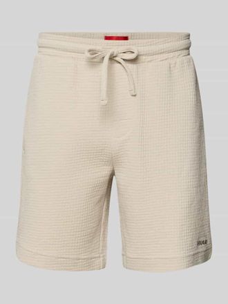 HUGO BOSS Regular Fit Sweatshorts aus Baumwoll-Mix Modell AUSTIN in Offwhite, Gr&ouml;&szlig;e XXL