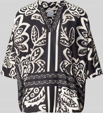 Emily van den Bergh Blusenshirt mit V-Ausschnitt in BLACK, Größe 36