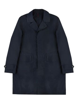 Montedoro Red flap-pocket button-up coat - Blue