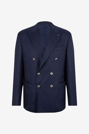 Giampaolo Zweireihiger Blazer aus Schurwolle Leuca