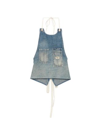 R13 Cropped Denim Apron