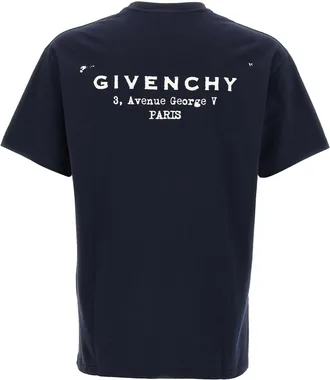 Givenchy Crewneck Cotton T-shirt - Navy