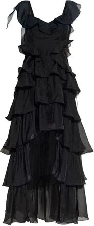 AllSaints Abito con ruches - Nero