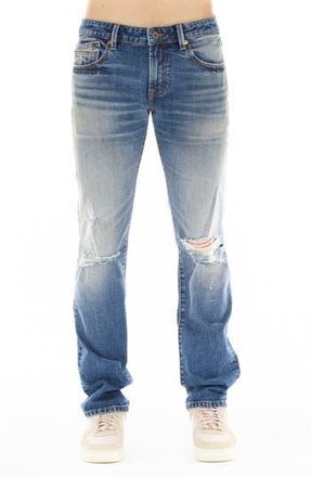 Cult of Individuality Greaser Distressed Straight Leg Jeans in Heath at Nordstrom Rack, Size 30