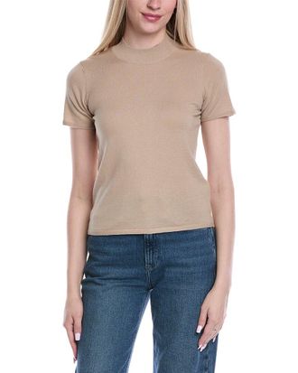 7 For All Mankind Mock Neck Wool-Blend Sweater