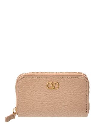 Valentino Vlogo Signature Leather Small Wallet