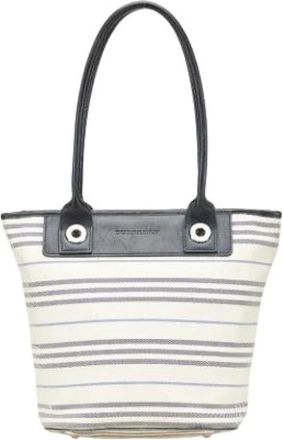 Burberry Pre-owned Tote Bags, female, White, Size: ONE SIZE Pre-owned Canvas Tote Bag