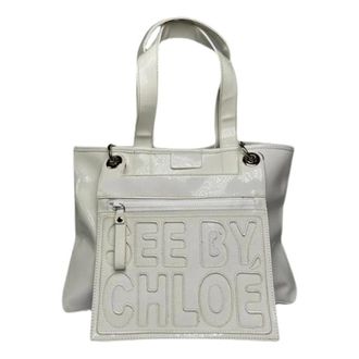 Chlo&eacute; Pre-owned Tote Bags, female, White, Size: ONE SIZE Pre-owned Leather Tote Bag
