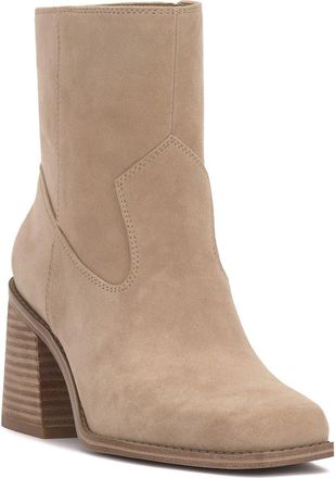 Vince Camuto Sybren Block Heel Bootie in Tortilla at Nordstrom, Size 7