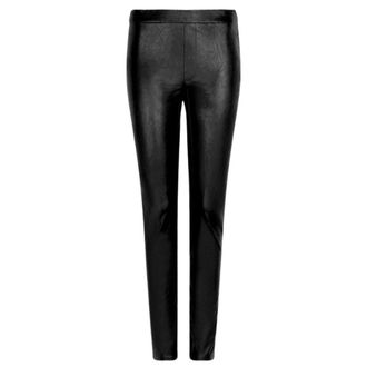 Dante6 Broeken, Dames, Zwart, M, Leer, Imitatie leren leggings Stijlvol Comfort