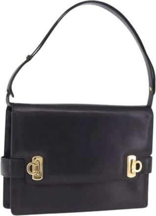 Ferragamo Pre-owned Shoulder Bag - Dames - Vintage Schoudertas - Zwart - ONE Size - Leer - Vintage