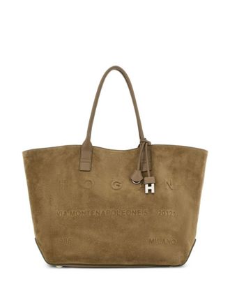 Hogan Beige Address Medium Tote