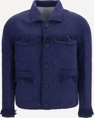 Baziszt Vedu reversible alpaca and wool-blend Jacket Male XL