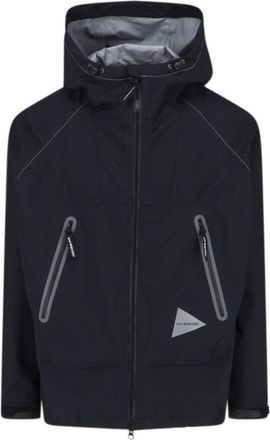 And Wander Zip Jacket, In Black Waterproof Pertex Shield Fabric