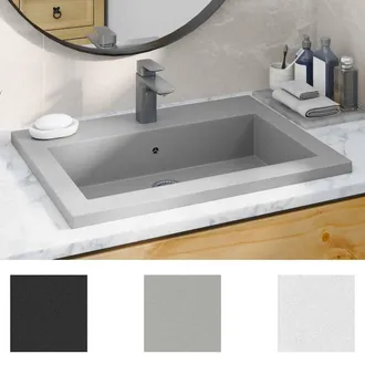 Berkfield Home Granite Basin 600x450x120 mm Grey
