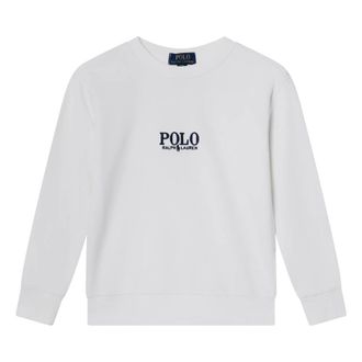 Polo Ralph Lauren White Jumper for Boys - male - Polo Ralph Lauren - Kids Sweatshirts - White - 2 Y - Kids
