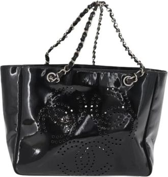 Chanel Pre-owned Tote Bags, female, Black, Size: ONE SIZE Pre-owned Vintage Tote Bag