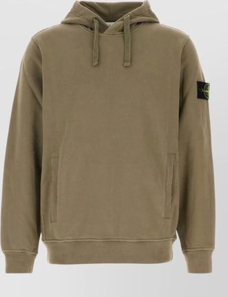 Stone Island cotton hooded jacket