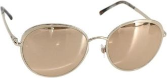 Chanel Pre-owned Accessories, female, Yellow, Size: ONE SIZE Pre-owned Metal Sunglasses