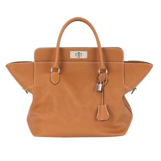 Herm&egrave;s Pre-owned Toolbox Handbag - Dames - Vintage Handtas - Bruin - ONE Size - Leer - Vintage