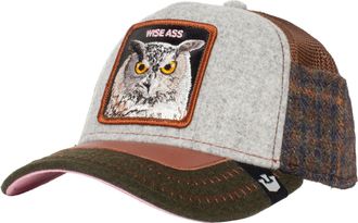 Goorin Brothers Cum Laude Trucker Owl Flannel Hat 101-0736-GRY