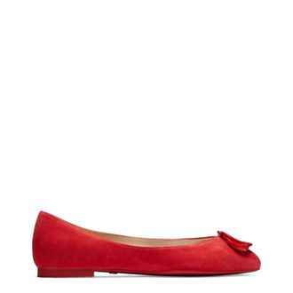 Stuart Weitzman Adeliza Tonal - female - Stuart Weitzman - Ballerina Shoes - Red - 2 UK - Shoes