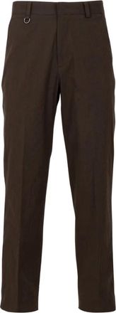 Paolo Pecora Rechte Broek - Heren - Straight fit broeken - Bruin - XL - Katoen - Broeken